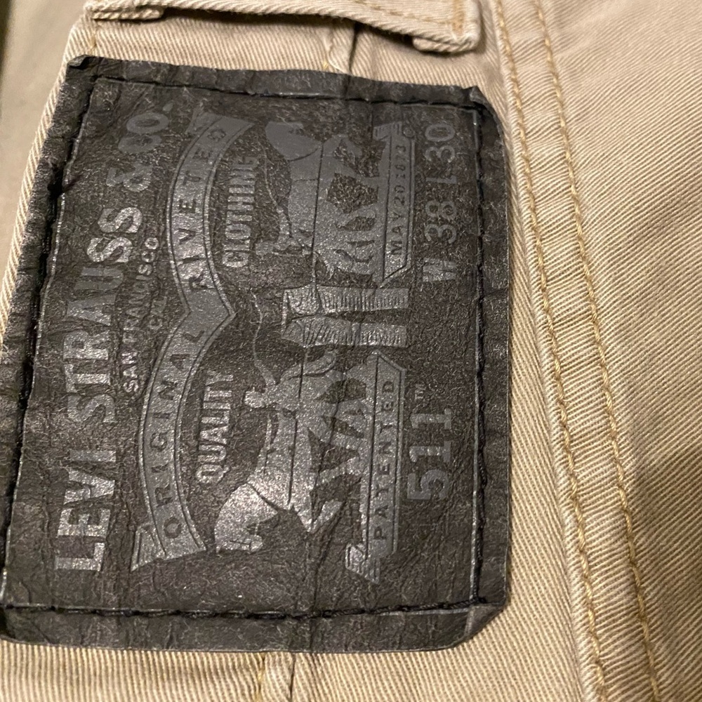 Mens's Levi's 511 Slim Fit Lin 8 Sand Twill Jeans - Picture 7 of 9